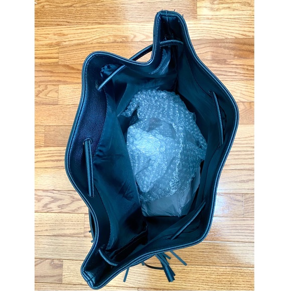 NWT Black Victoria Secret Backpack with Fringe main image 11